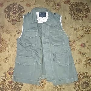 Sanctuary 4 Pocket Cargo Vest Green